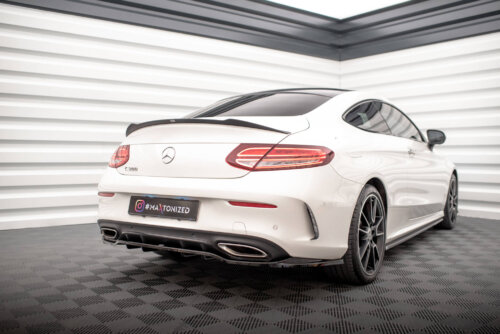 Maxton rear splitter (with vertical bars) for Mercedes-Benz C Coupe AMG-Line C205 Facelift
