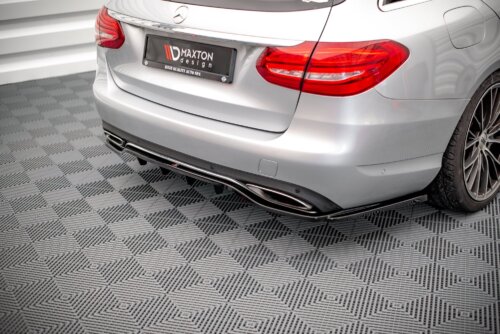 Maxton rear splitter (with vertical bars) for Mercedes-Benz C W205