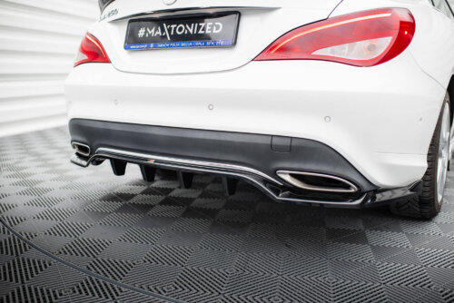 Maxton rear splitter (with vertical bars) for Mercedes-Benz CLA C117 Facelift