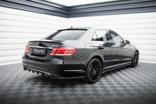 Maxton rear splitter (with vertical bars) for Mercedes-Benz E W212 Facelift