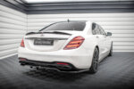 Maxton rear splitter (with vertical bars) for Mercedes-Benz S AMG-Line W222 Facelift