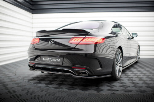 Maxton stražnji splitter (s vertikalnim šipkama) za Mercedes-Benz S Coupe AMG-Line C217 Facelift