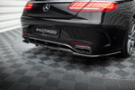 Maxton stražnji splitter (s vertikalnim šipkama) za Mercedes-Benz S Coupe AMG-Line C217 Facelift