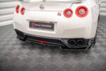 Maxton rear splitter (with vertical bars) for Nissan GTR R35 Facelift