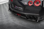 Maxton rear splitter (with vertical bars) for Nissan GTR R35 Facelift