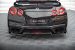 Maxton rear splitter (with vertical bars) for Nissan GTR R35 Facelift