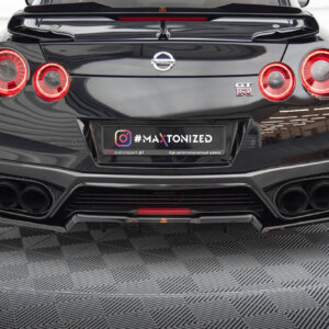 Maxton stražnji splitter (s vertikalnim šipkama) za Nissan GTR R35 Facelift