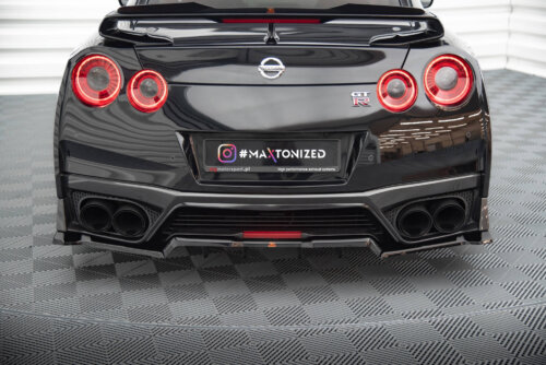 Maxton rear splitter (with vertical bars) for Nissan GTR R35 Facelift