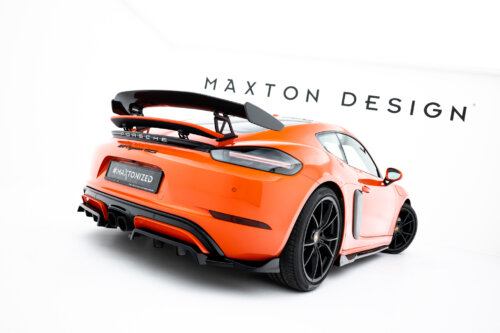 Maxton rear splitter (with vertical bars) for Porsche 718 Cayman GTS 982c