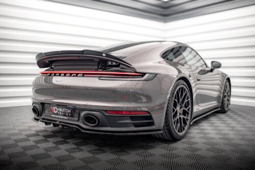 Maxton rear splitter (with vertical bars) for Porsche 911 Carrera 4S 992