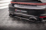 Maxton rear splitter (with vertical bars) for Porsche 911 Turbo S 992