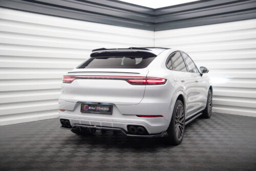 Maxton rear splitter (with vertical bars) for Porsche Cayenne Coupe / SUV Mk3