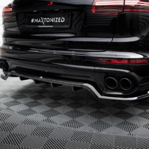Maxton stražnji splitter (s vertikalnim šipkama) za Porsche Cayenne Mk2 Facelift