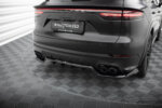 Maxton rear splitter (with vertical bars) for Porsche Cayenne Sport Design SUV / Coupe Mk3