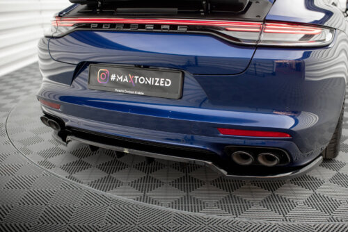 Maxton rear splitter (with vertical bars) for Porsche Panamera E-Hybrid 971 Facelift