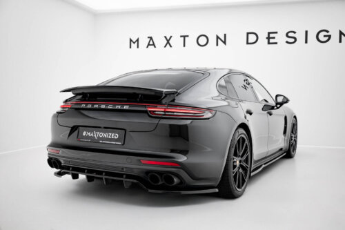 Maxton stražnji splitter (s vertikalnim šipkama) za Porsche Panamera Turbo S E-Hybrid / Panamera E-Hybrid / Panamera 4S 971