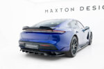 Maxton rear splitter (with vertical bars) for Porsche Taycan Turbo S Mk1
