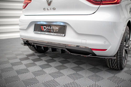 Maxton rear splitter (with vertical bars) for Renault Clio Mk5