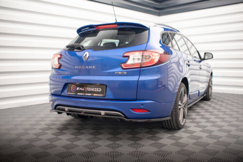 Maxton rear splitter (with vertical bars) for Renault Megane GT Line Grandtour Mk3 Facelift