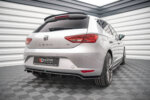 Maxton rear splitter (with vertical bars) for Seat Leon Hatchback Mk3