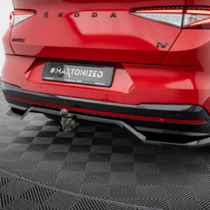 Maxton rear splitter (with vertical bars) for Skoda Enyaq Coupe iV RS