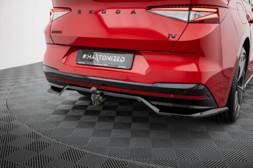 Maxton rear splitter (with vertical bars) for Skoda Enyaq Coupe iV RS