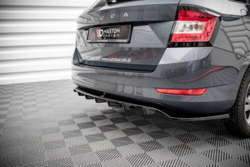Maxton rear splitter (with vertical bars) for Skoda Fabia Combi Mk3 Facelift