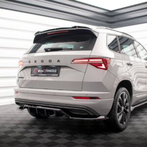 Maxton stražnji splitter (s vertikalnim šipkama) za Skoda Karoq Sportline Mk1 Facelift