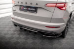 Maxton rear splitter (with vertical bars) for Skoda Karoq Sportline Mk1 Facelift