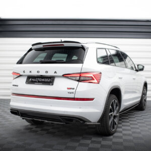 Maxton stražnji splitter (s vertikalnim šipkama) za Skoda Kodiaq RS Mk1 / Mk1 Facelift