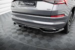 Maxton stražnji splitter (s vertikalnim šipkama) za Skoda Kodiaq Sportline Mk1 / Mk1 Facelift