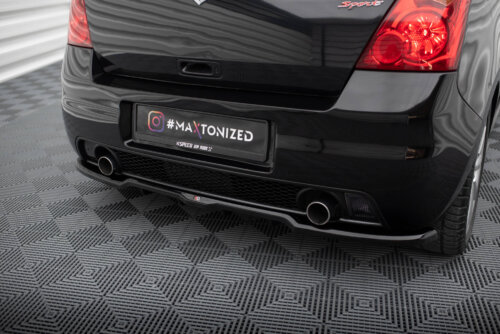 Maxton rear splitter (with vertical bars) for Suzuki Swift Sport Mk4