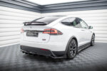 Maxton rear splitter (with vertical bars) for Tesla Model X Mk1 Facelift