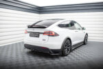 Maxton rear splitter (with vertical bars) for Tesla Model X Mk1 Facelift