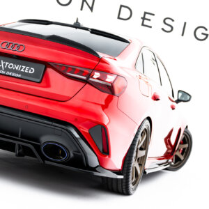Maxton stražnji splitter (s vertikalnim šipkama) V.1 za Audi RS3 Sedan 8Y Facelift