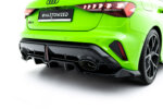 Maxton rear splitter (with vertical bars) V.1 for Audi RS3 Sportback 8Y Facelift