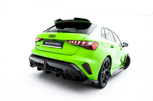 Maxton rear splitter (with vertical bars) V.1 for Audi RS3 Sportback 8Y Facelift