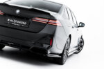 Maxton rear splitter (with vertical bars) V.1 for BMW 5 / i5 M-Pack Sedan / Touring G60 / G61