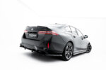 Maxton rear splitter (with vertical bars) V.1 for BMW 5 / i5 M-Pack Sedan / Touring G60 / G61