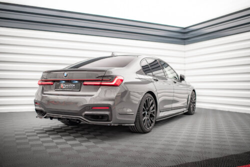 Maxton rear splitter (with vertical bars) V.1 for BMW 7 M-Pack G11 / G12 Facelift