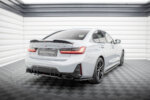 Maxton rear splitter (with vertical bars) V.1 for BMW M340i G20 / G21 Facelift