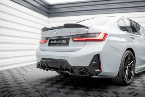 Maxton rear splitter (with vertical bars) V.1 for BMW M340i G20 / G21 Facelift