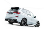 Maxton rear splitter (with vertical bars) V.1 for BMW X5 M-Pack G05 Facelift