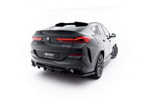 Maxton rear splitter (with vertical bars) V.1 for BMW X6 M-Pack G06 Facelift