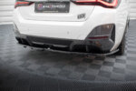 Maxton rear splitter (with vertical bars) V.1 for BMW i4 M-Pack G26