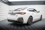 Maxton rear splitter (with vertical bars) V.1 for BMW i4 M-Pack G26