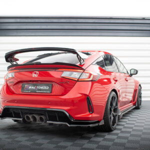 Maxton stražnji splitter (s vertikalnim šipkama) V.1 + Flaps za Honda Civic Type-R Mk 11