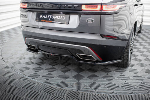 Maxton rear splitter (with vertical bars) V.1 for Land Rover Range Rover Velar R-Dynamic Mk1