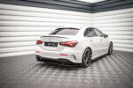 Maxton rear splitter (with vertical bars) V.1 for Mercedes A 35 AMG Sedan V177
