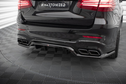 Maxton rear splitter (with vertical bars) V.1 for Mercedes-AMG GLC 63 SUV X253